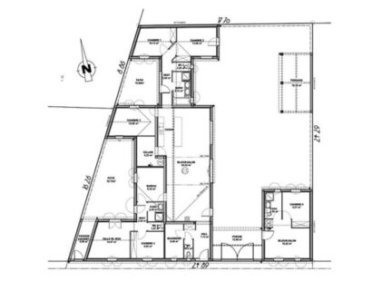 plan maison moderne Charente