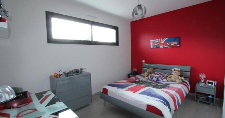 maison contemporaine et cubique chambre ado