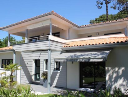 villa contemporaine et solaire