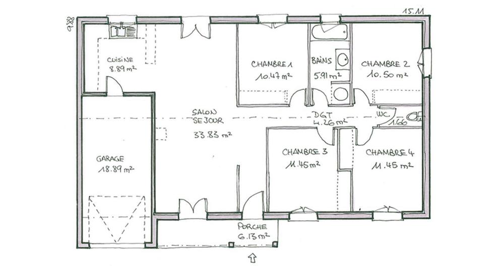 Plan-Maison-modulable-Tremolat-Arcachon-98m2