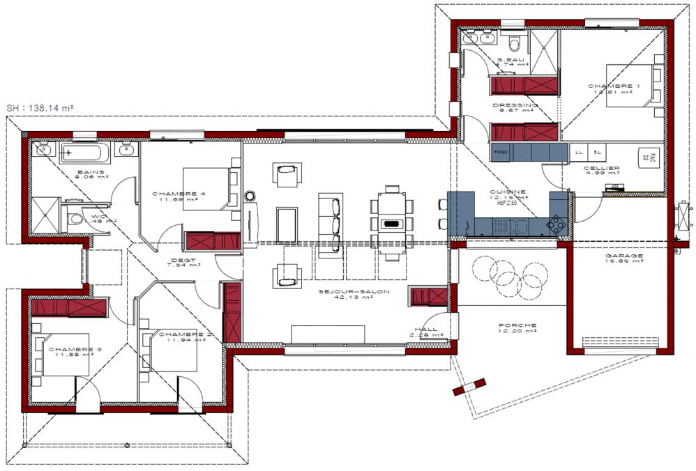 Plan-maison-lumineuse-Gaia-Organic-plain-pied-137m2