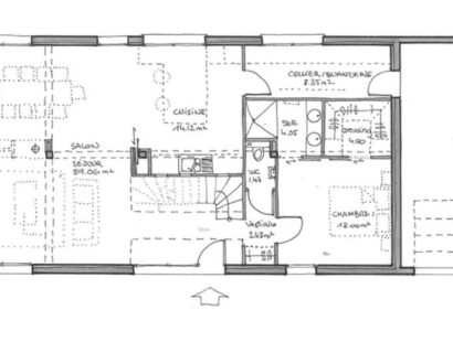 Plan maison moderne rdc 110m2