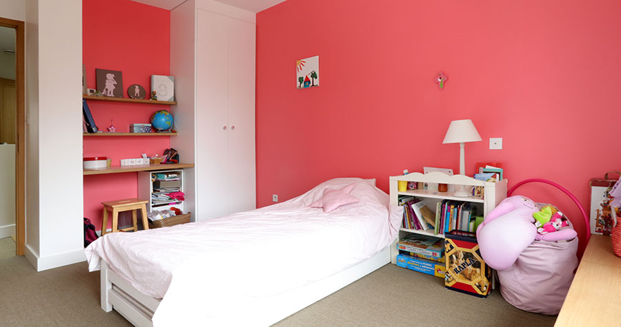 chambre rose pour enfant