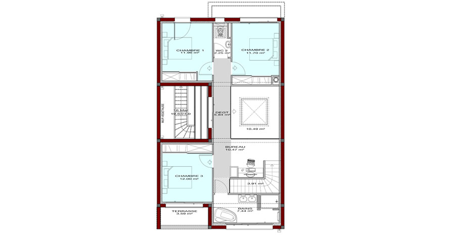 maison-de-ville-plan-maison-etage-Urban-G