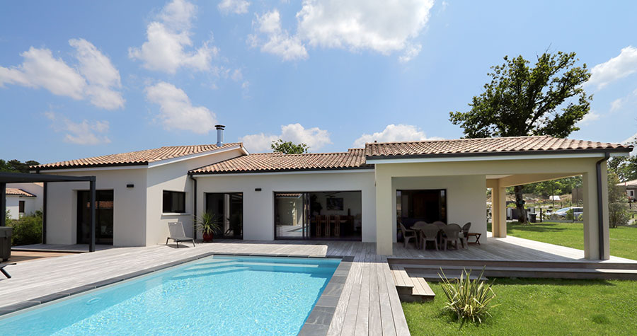 Une maison spacieuse à la forme originale