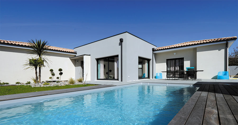 maison contemporaine en Vendée avec piscine