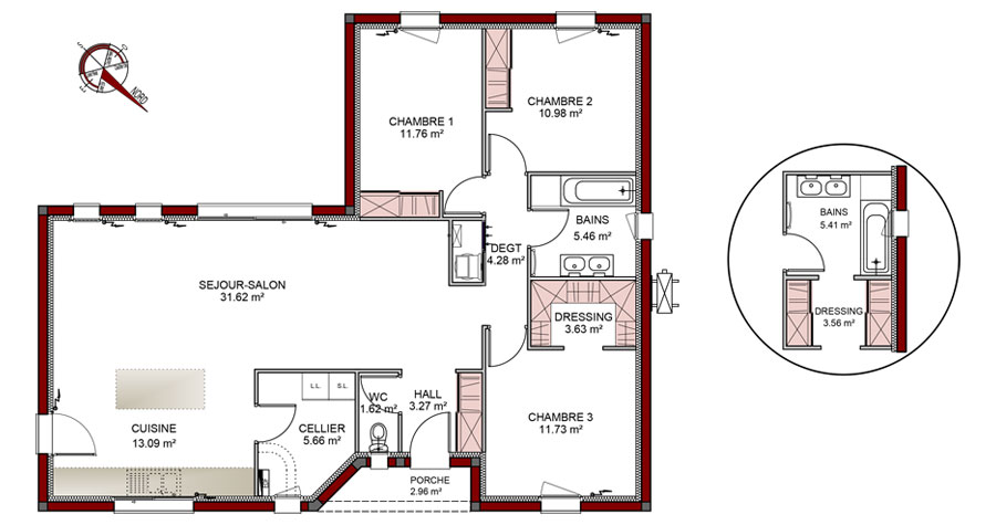 Plan de maison à étage : GRATUIT