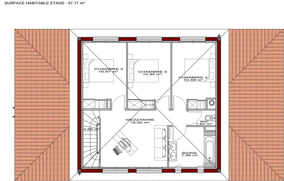 plan-maison-bastide-toulousaine-130m2-etage