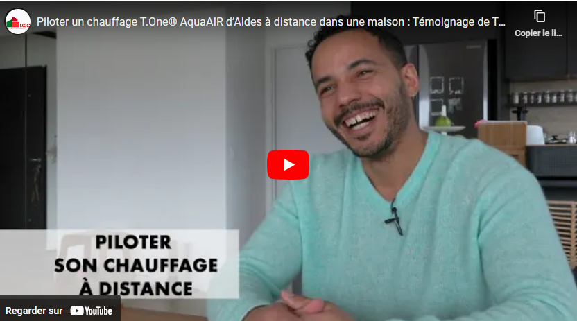 maison moderne avec chauffage aqua air