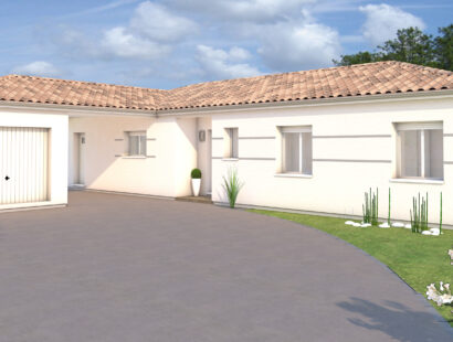 Villa de 120 m² avec porche et garage sur Monflanquin