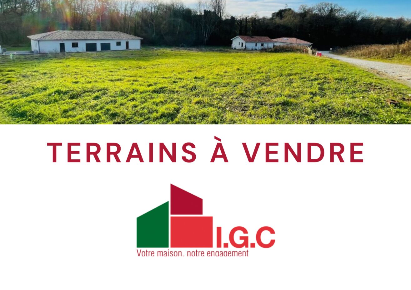 Terrain constructible Pouillon  (Landes 40)