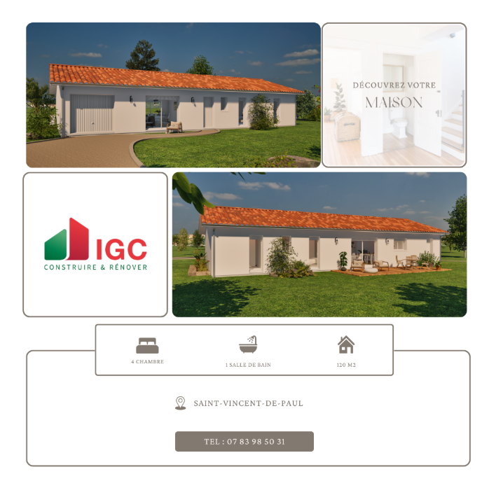 Maison avec terrain Saint-vincent-de-paul  (Landes 40)