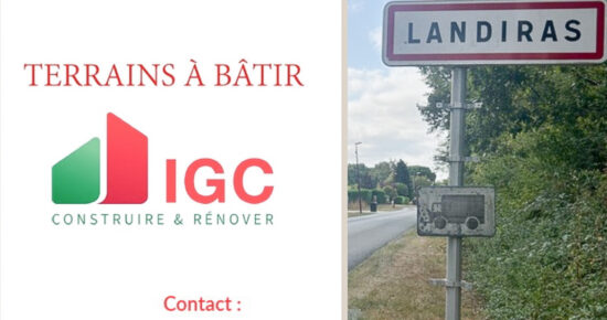 Terrain constructible Landiras  (Gironde 33)
