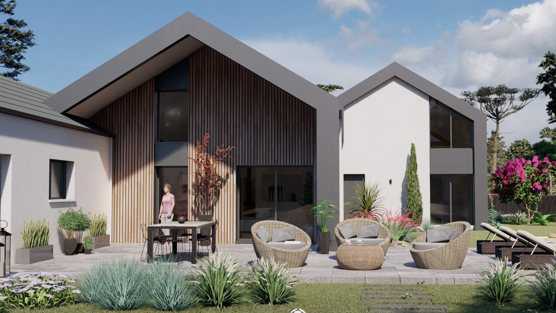 Maison + terrain Saint-caprais-de-bordeaux  (Gironde 33)