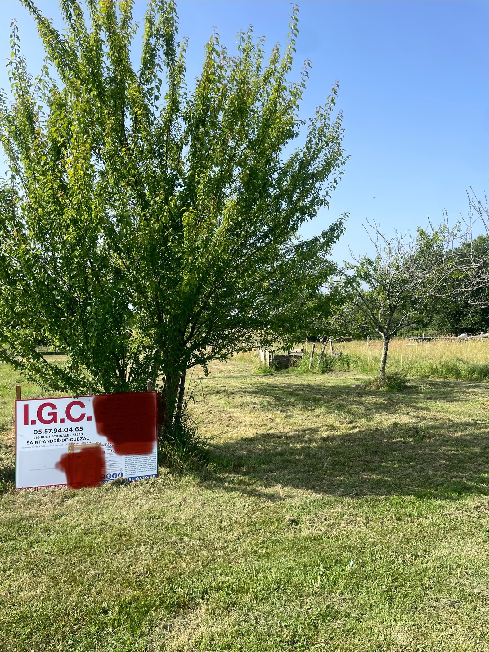 Terrain constructible Saint-sulpice-et-cameyrac  (Gironde 33)