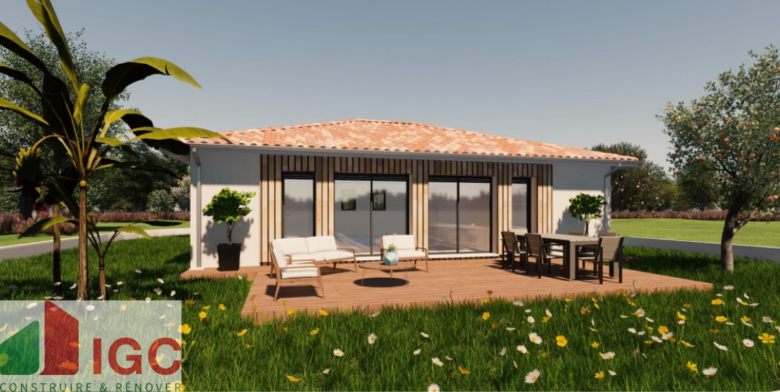 Maison + terrain Parentis-en-born  (Landes 40)