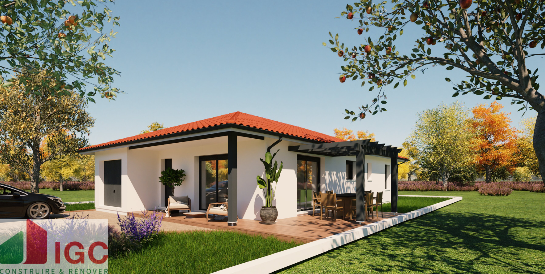 Maison + terrain Ychoux  (Landes 40)