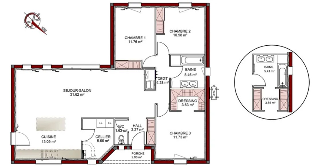 Maison avec terrain Clérac  (Charente-Maritime 17)