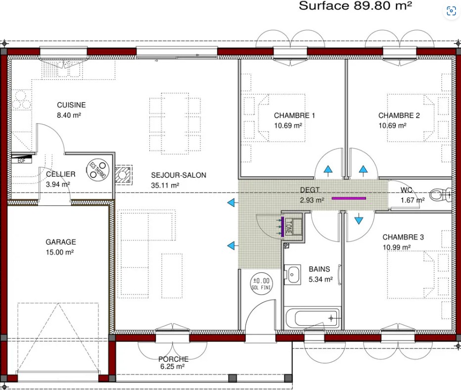 Maison avec terrain Saint-simon-de-bordes  (Charente-Maritime 17)