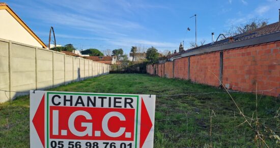 Terrain constructible Bordeaux caudéran  (Gironde 33)