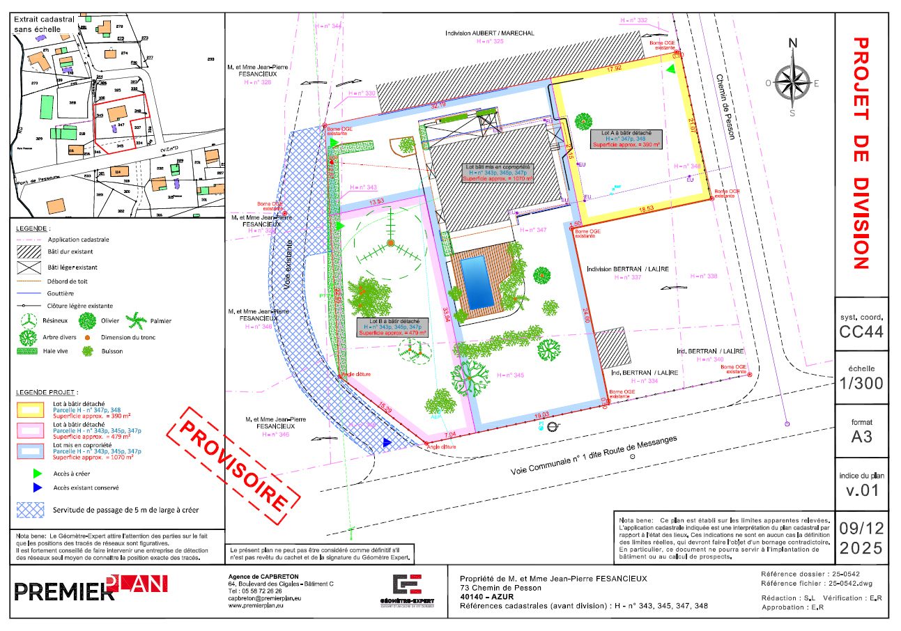 Terrain constructible Azur  (Landes 40)