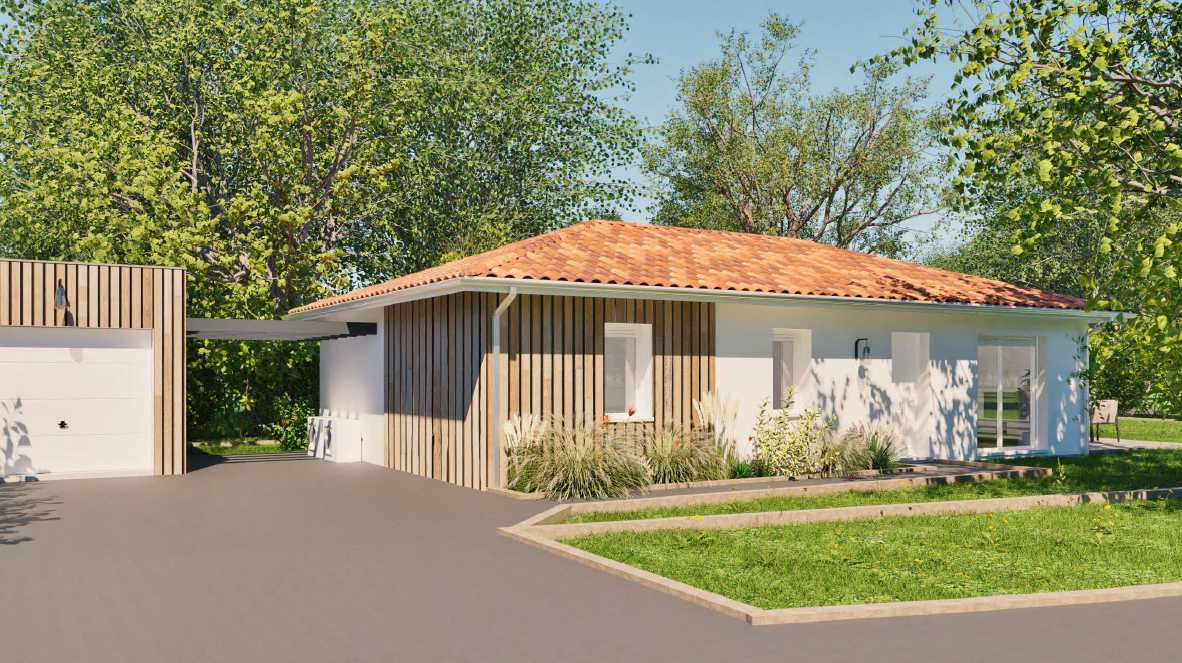 Maison + terrain Azur  (Landes 40)